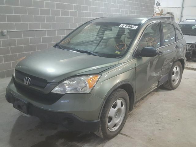 JHLRE38347C011815 - 2007 HONDA CR-V LX GREEN photo 2