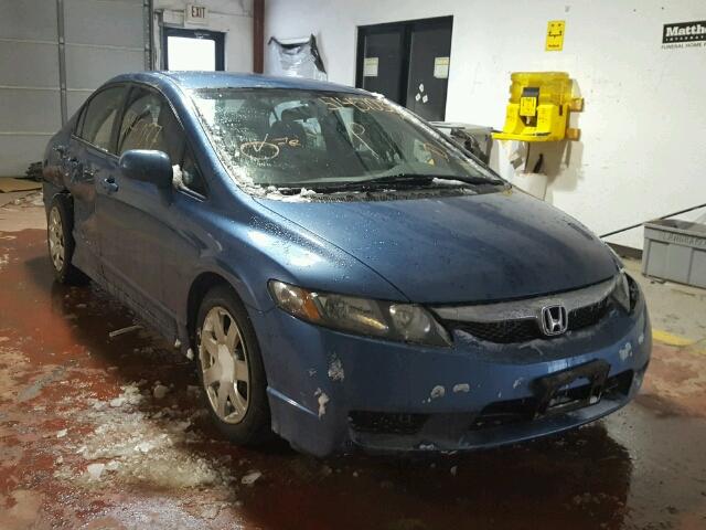 2HGFA1F54BH528527 - 2011 HONDA CIVIC LX BLUE photo 1