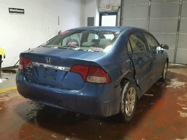 2HGFA1F54BH528527 - 2011 HONDA CIVIC LX BLUE photo 4