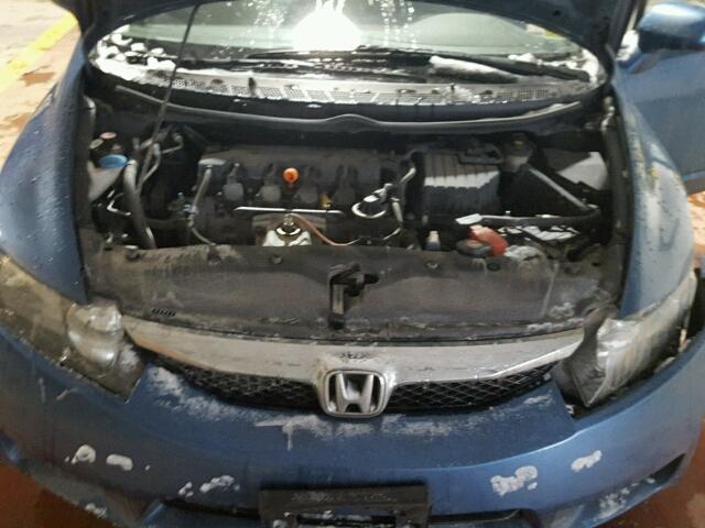 2HGFA1F54BH528527 - 2011 HONDA CIVIC LX BLUE photo 7