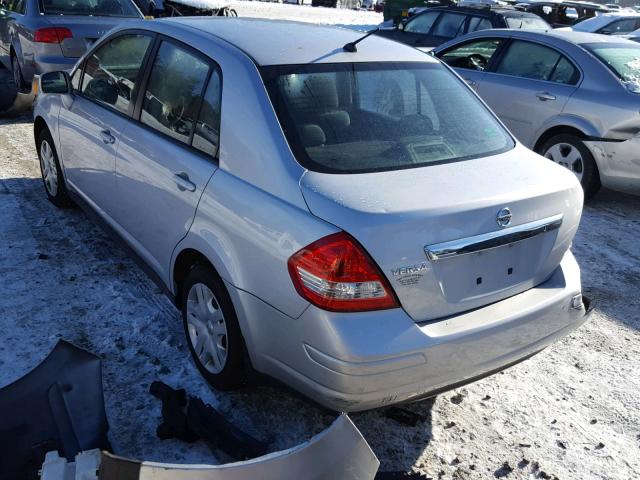 3N1BC1AP5AL368702 - 2010 NISSAN VERSA S SILVER photo 3