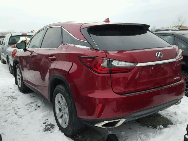 2T2BZMCAXHC113140 - 2017 LEXUS RX 350 RED photo 3