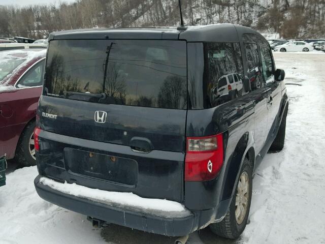 5J6YH28707L011866 - 2007 HONDA ELEMENT EX BLACK photo 4