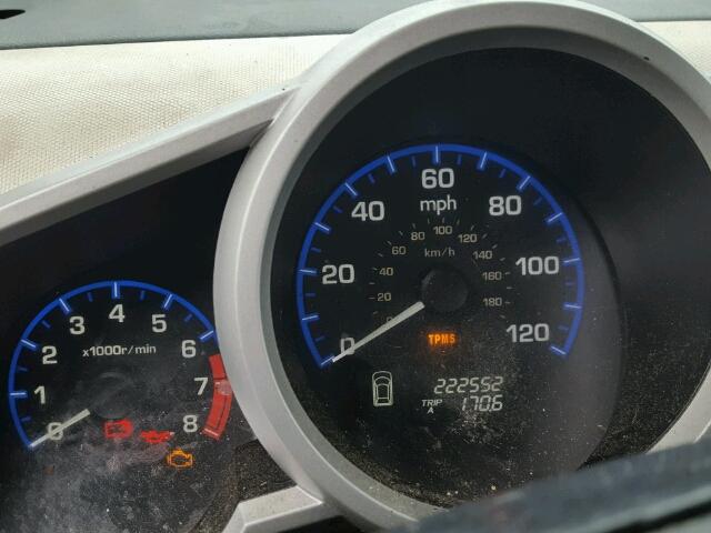 5J6YH28707L011866 - 2007 HONDA ELEMENT EX შავი ფოტო 8