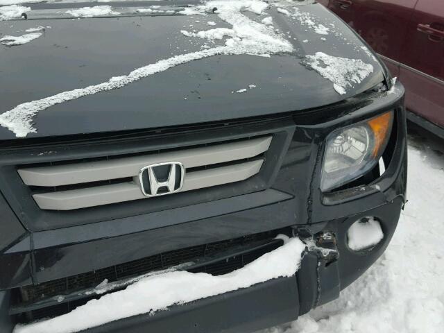 5J6YH28707L011866 - 2007 HONDA ELEMENT EX BLACK photo 9