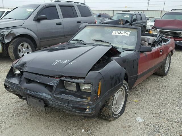 1FABP27M8GF314758 - 1986 FORD MUSTANG LX TWO TONE photo 2