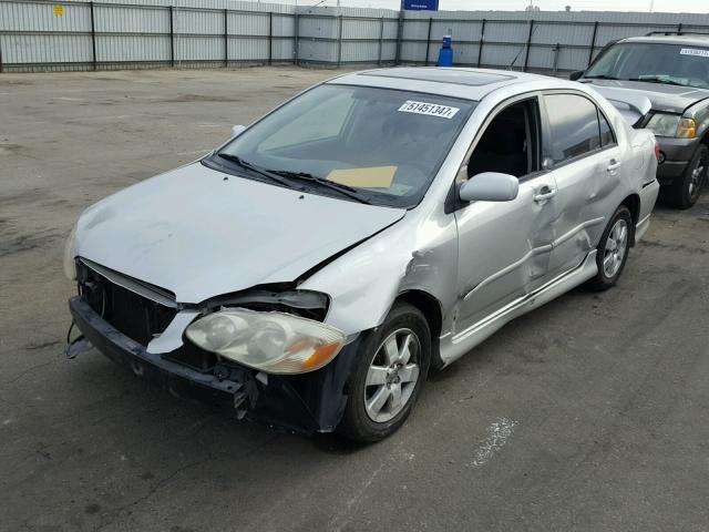 1NXBR32E23Z146000 - 2003 TOYOTA COROLLA CE SILVER photo 2