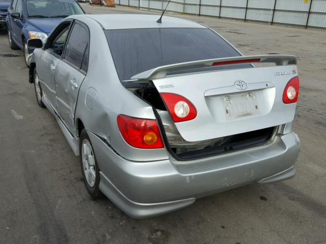 1NXBR32E23Z146000 - 2003 TOYOTA COROLLA CE SILVER photo 3