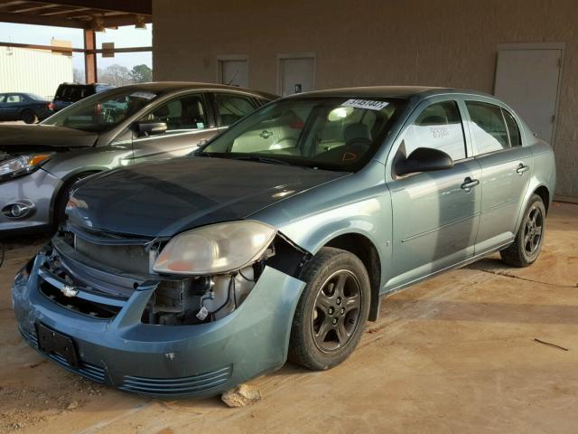 1G1AS58H097139404 - 2009 CHEVROLET COBALT LS BLUE photo 2