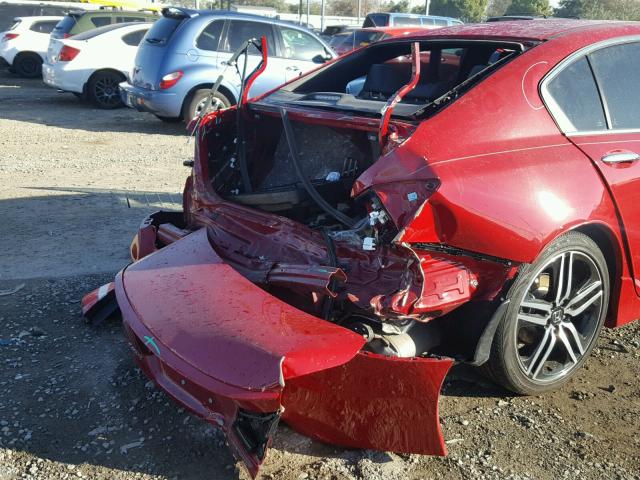 1HGCR2F58HA048788 - 2017 HONDA ACCORD SPO RED photo 9