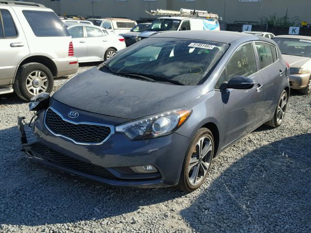 KNAFX5A80G5529093 - 2016 KIA FORTE EX GRAY photo 2