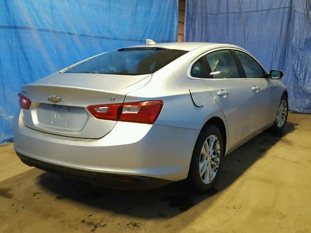 1G1ZE5ST7GF304293 - 2016 CHEVROLET MALIBU LT SILVER photo 4