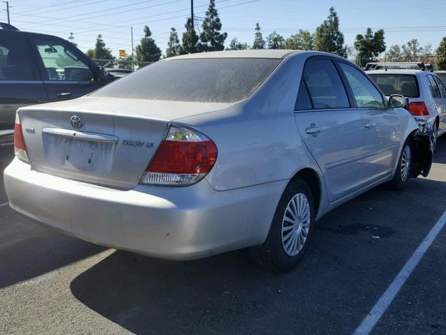 4T1BE32K36U680094 - 2006 TOYOTA CAMRY LE SILVER photo 4