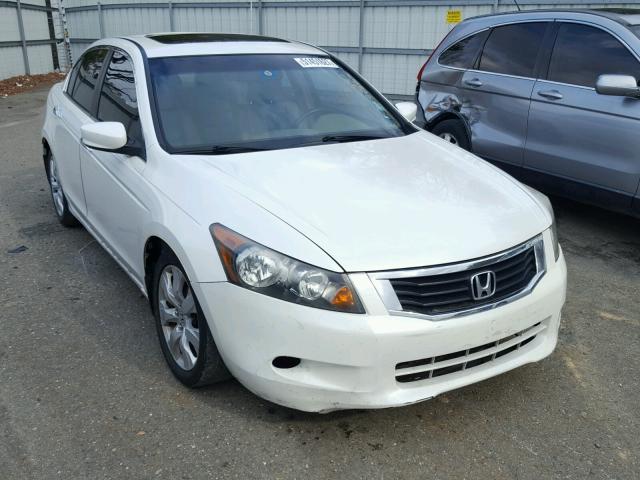 1HGCP36829A025756 - 2009 HONDA ACCORD EXL WHITE photo 1