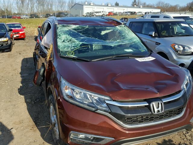 2HKRM4H71FH616452 - 2015 HONDA CR-V EXL MAROON photo 9