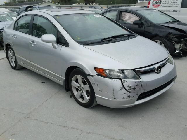 1HGFA16896L072074 - 2006 HONDA CIVIC EX SILVER photo 1