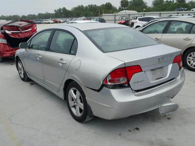 1HGFA16896L072074 - 2006 HONDA CIVIC EX SILVER photo 3