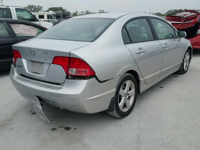 1HGFA16896L072074 - 2006 HONDA CIVIC EX SILVER photo 4