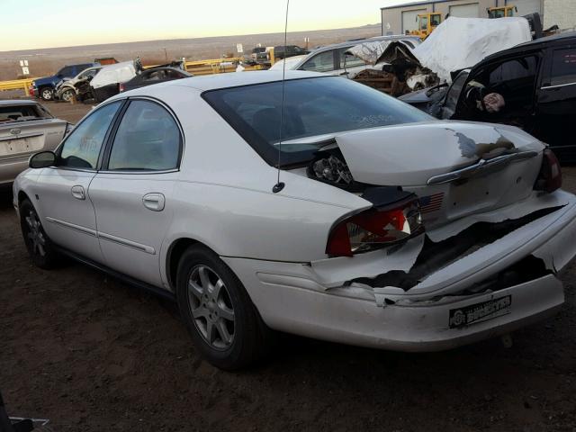 1MEFM53S21A643968 - 2001 MERCURY SABLE LS WHITE photo 3