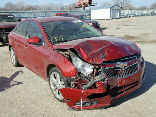 1G1PG5SB3D7276720 - 2013 CHEVROLET CRUZE LTZ RED photo 1