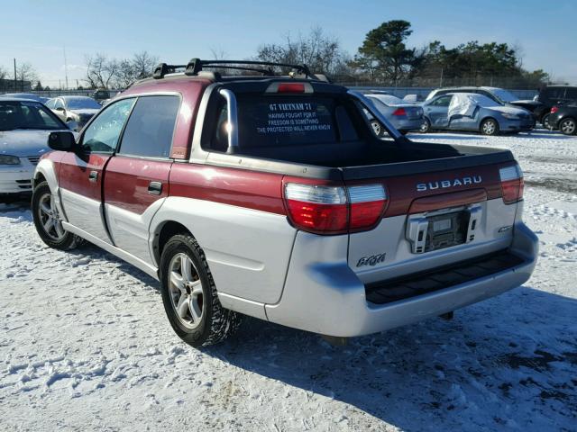 4S4BT62C737113915 - 2003 SUBARU BAJA SPORT RED photo 3