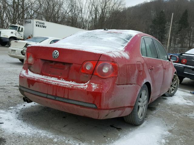 3VWRF81K47M149293 - 2007 VOLKSWAGEN JETTA 2.5 RED photo 4