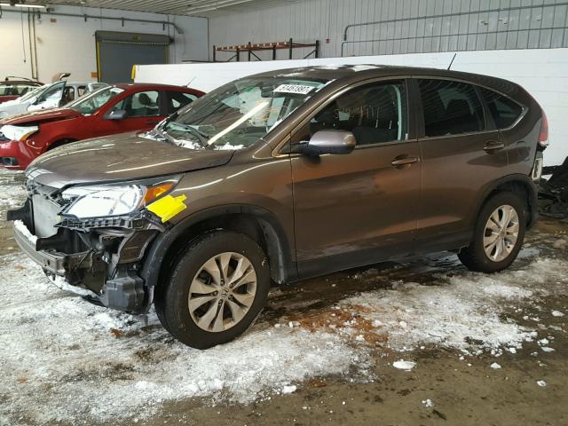 2HKRM4H57EH709313 - 2014 HONDA CR-V EX BROWN photo 2