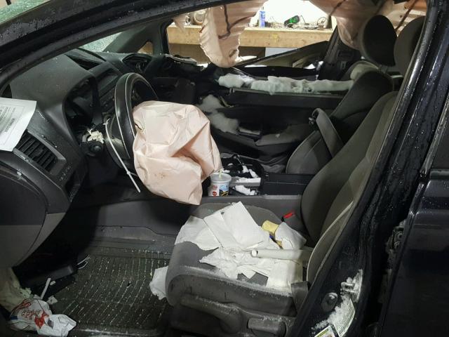 1HGFA16868L002292 - 2008 HONDA CIVIC EX შავი ფოტო 5