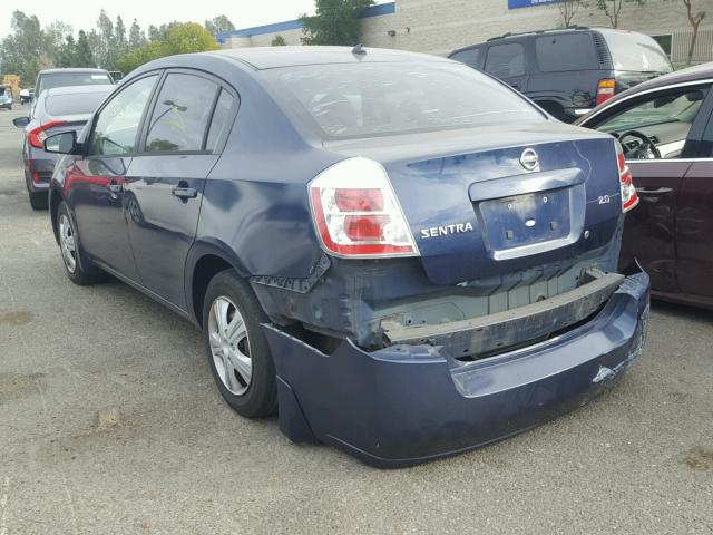 3N1AB61EX7L669565 - 2007 NISSAN SENTRA SE BLUE photo 3