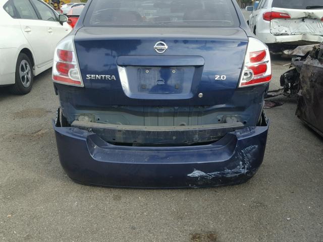 3N1AB61EX7L669565 - 2007 NISSAN SENTRA SE BLUE photo 9