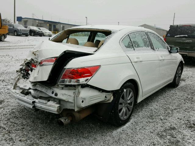 1HGCP2F80CA060457 - 2012 HONDA ACCORD EXL WHITE photo 4