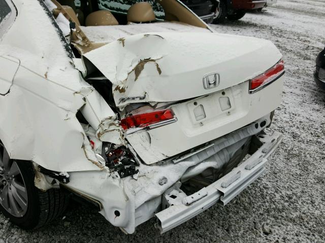 1HGCP2F80CA060457 - 2012 HONDA ACCORD EXL WHITE photo 9