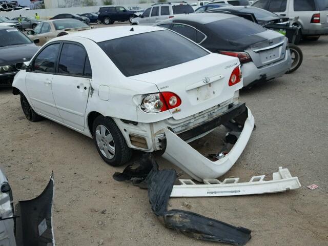 1NXBR32E18Z990858 - 2008 TOYOTA COROLLA CE WHITE photo 3