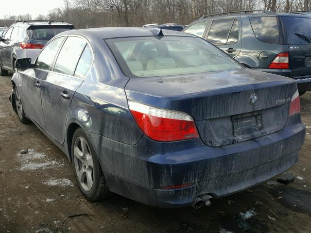 WBANV93548CZ65809 - 2008 BMW 535 XI BLUE photo 3