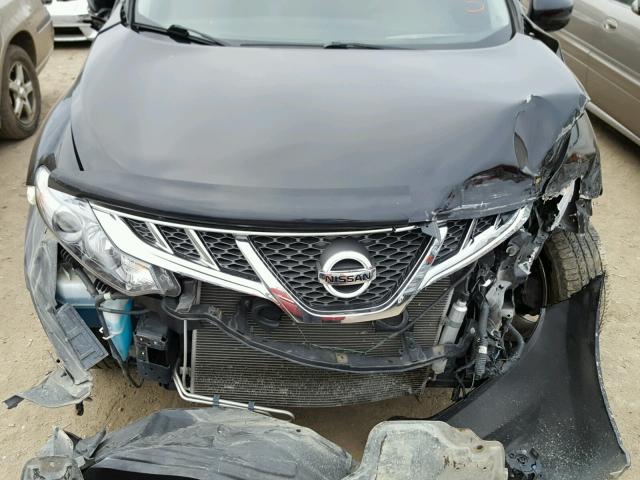 JN8AZ1MW5CW223378 - 2012 NISSAN MURANO S BLACK photo 7