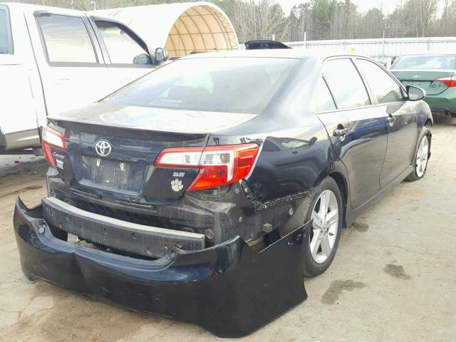 4T1BF1FK1EU843304 - 2014 TOYOTA CAMRY L BLACK photo 4