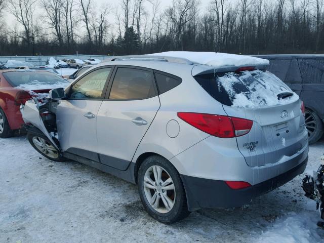 KM8JUCAC5CU541704 - 2012 HYUNDAI TUCSON GLS SILVER photo 3