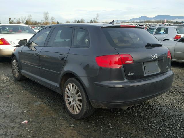 WAUNF78P97A022448 - 2007 AUDI A3 2.0 PRE SILVER photo 3