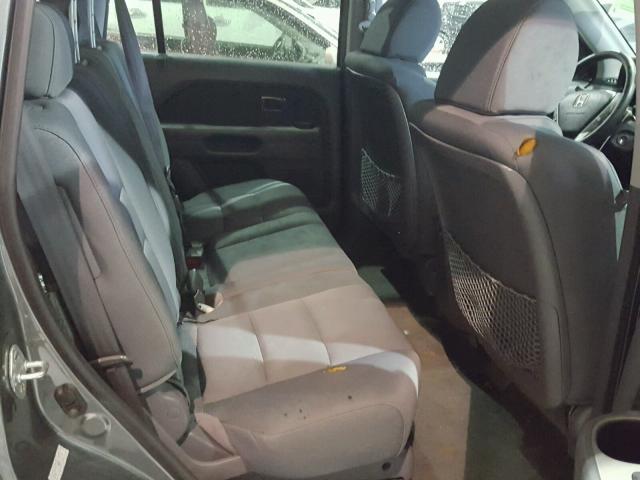 5FNYF28288B030959 - 2008 HONDA PILOT VP GRAY photo 6