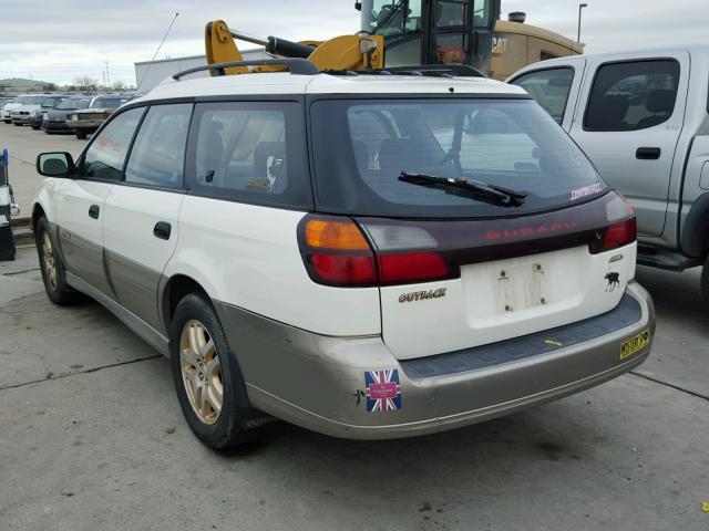 4S3BH6651Y7648683 - 2000 SUBARU LEGACY OUT WHITE photo 3