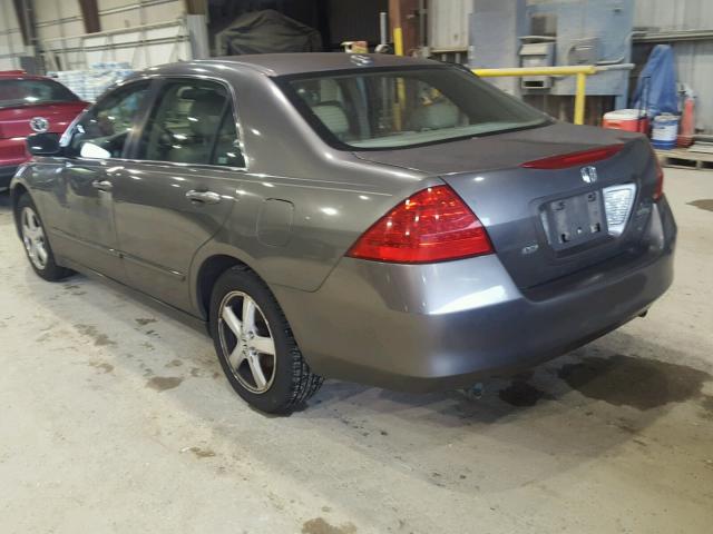 1HGCM66506A029252 - 2006 HONDA ACCORD EX GRAY photo 3