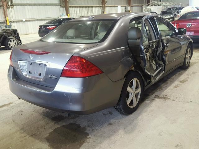 1HGCM66506A029252 - 2006 HONDA ACCORD EX GRAY photo 4