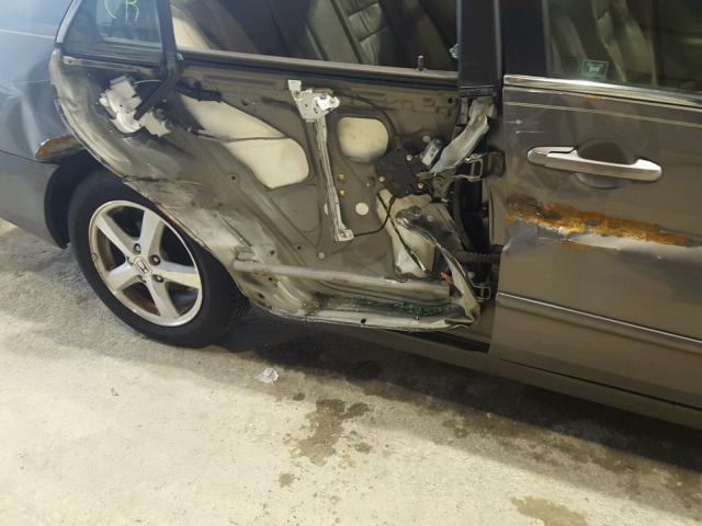 1HGCM66506A029252 - 2006 HONDA ACCORD EX GRAY photo 9