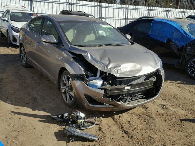 5NPDH4AE8GH656052 - 2016 HYUNDAI ELANTRA SE GRAY photo 1