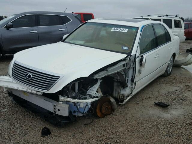 JTHBN36F740130966 - 2004 LEXUS LS 430 WHITE photo 2