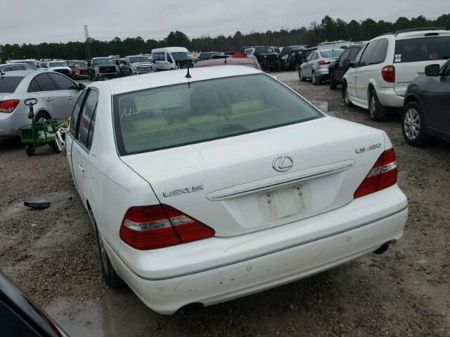 JTHBN36F740130966 - 2004 LEXUS LS 430 WHITE photo 3