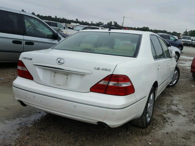 JTHBN36F740130966 - 2004 LEXUS LS 430 WHITE photo 4