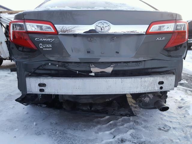 4T4BF1FK2DR316263 - 2013 TOYOTA CAMRY L GRAY photo 9