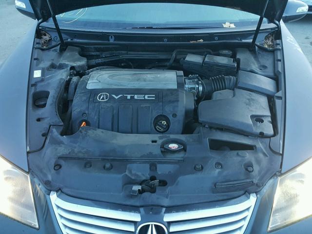 JH4KB16596C001259 - 2006 ACURA RL GRAY photo 7