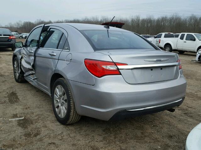 1C3CCBAB3EN103797 - 2014 CHRYSLER 200 LX GRAY photo 3